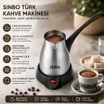 Çelik Elektrikli Cezve Türk Kahve Makinesi - 5FİNCAN=400ML 360° Kablosuz Kullanım Katlanır Kulp 700W-2