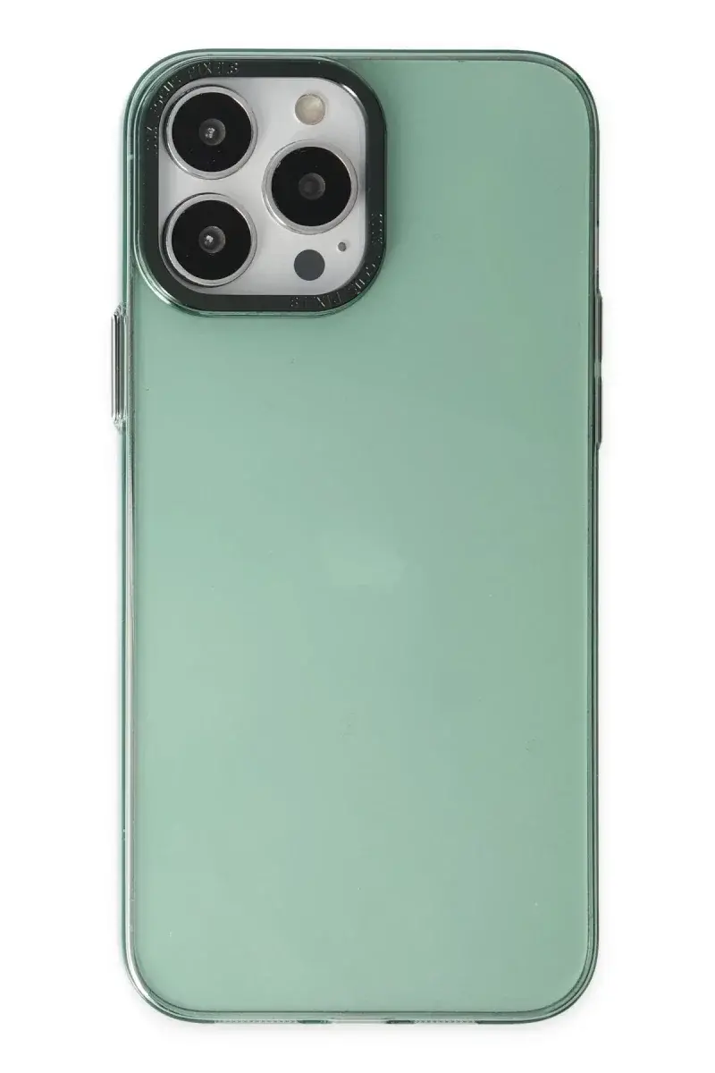 Apple iPhone 13 Pro Kılıf Anka PC Sert Metal Kapak - Yeşil