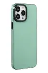 Apple iPhone 13 Pro Kılıf Anka PC Sert Metal Kapak - Yeşil-2
