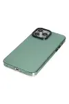 Apple iPhone 13 Pro Kılıf Anka PC Sert Metal Kapak - Yeşil-3