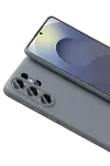 Samsung Galaxy S26 Ultra Nano içi Kadife Silikon - Gri-3