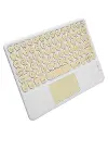 Touchpad Uyumlu Bluetooth Klavye Slim Kablosuz Wifi Q Klavye-2