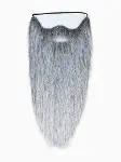 Gri Renk Lastikli Uzun Takma Sakal 40 Cm-2