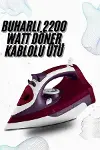 Buharlı Kablolu Ütü 2200 Watt Önleyici Şok Buharlı Yeni Nesil-2