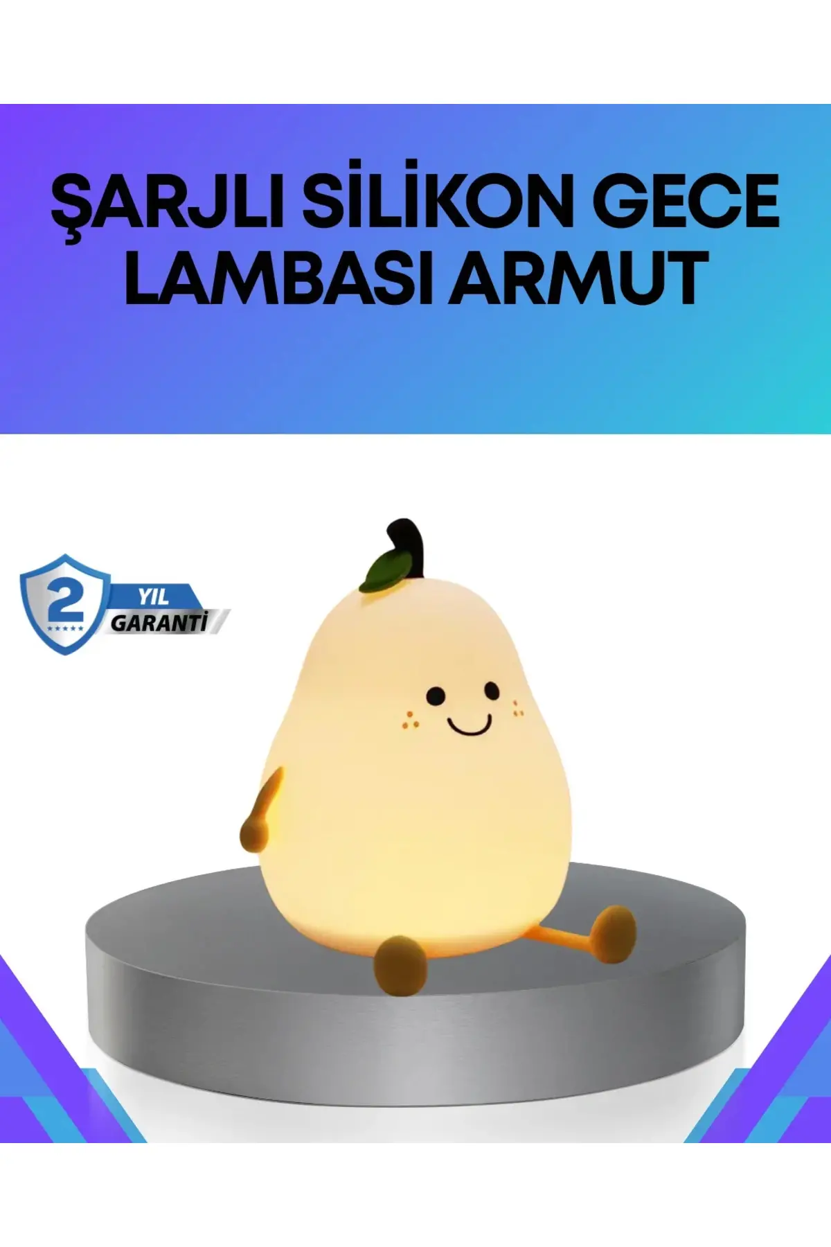 Modern Armut Gece Lambası Kablosuz Şarjlı LED Aydınlatma