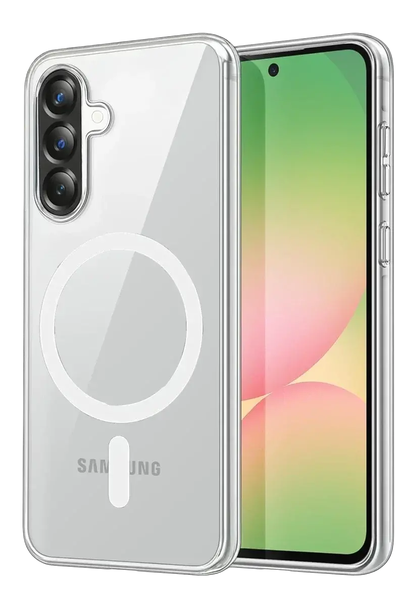 Samsung Galaxy A27 5G Combo Sert Şeffaf Magsafe Kapak - Şeffaf