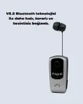 Klipsli Tasarımlı Bluetooth Kulaklık Uzun Pil Ömrü-2