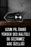 Motorcu Kulaklığı Kask Kulaklığı ANC Özelliği Sesli Görüşme Özelliği-2