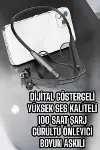 Boyun Bantlı Bluetooth Kulaklık Yüksek Ses Kaliteli 100 Saat Kulaklık-4
