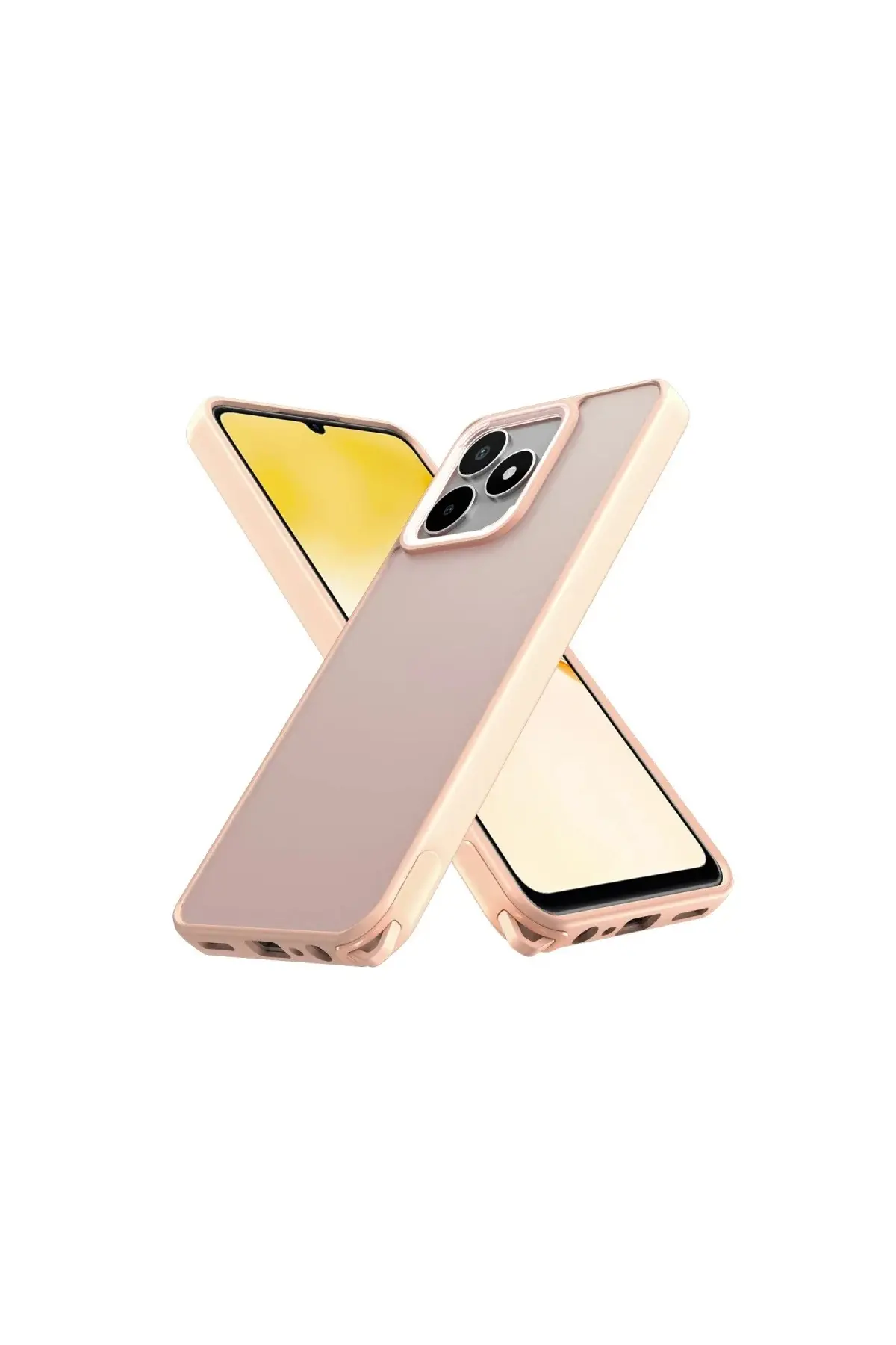 Realme C53 Kılıf Elegant Kapak - Pudra