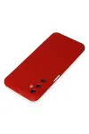 Samsung Galaxy M34 5G Kılıf Nano içi Kadife Silikon - Kırmızı-3