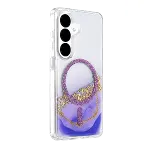Onegif Samsung Galaxy S26 Lotus Simli Magsafe Kapak - Mor-2