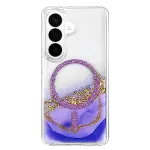 Onegif Samsung Galaxy S26 Lotus Simli Magsafe Kapak - Mor-3