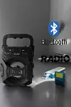Işıklı Bluetooth Hoparlör Müzik ve Renkli Işık Taşınabiilir-3
