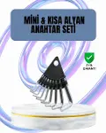 9 Parça Alyan Anahtar Seti Altıgen Uçlu Mobilya ve Tar İçin-1