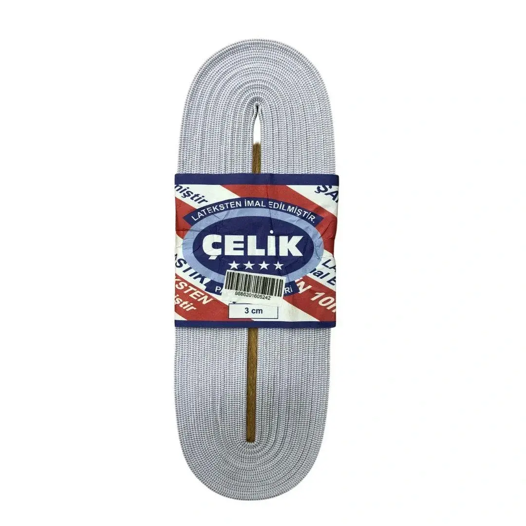 10 m 3 cm Beyaz Paça Lastiği