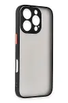 Apple iPhone 16 Pro Max Kılıf Montreal Silikon Kapak - Siyah-2