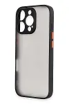 Apple iPhone 16 Pro Max Kılıf Montreal Silikon Kapak - Siyah-3