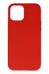 Apple iPhone 12 Pro Max Kılıf Nano içi Kadife Silikon- Kırmızı-1