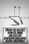 100 Saat Kablolu Boyun Askılı Dijital Göstergeli Bluetooth Kulaklık-2