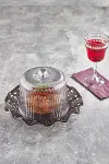 Akrilik Barok Füme Renk Kek Fanus & Kek Saklama Kabı & Şık Sunum Organizeri 26 Cm-1