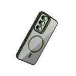 Joko Samsung Galaxy S24 Fe Rem Lensli Magsafe Standlı Kapak - Koyu Yeşil-3