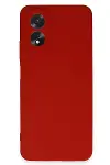 Oppo A38 Kılıf First Silikon - Kırmızı-3