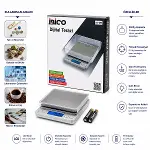 Superıor Mını I-2000 3000GR/0.1GR MİNİ=10.5X13CM Hassas Tartı - Terazi Şeffaf Pls.kapak Pilli-2
