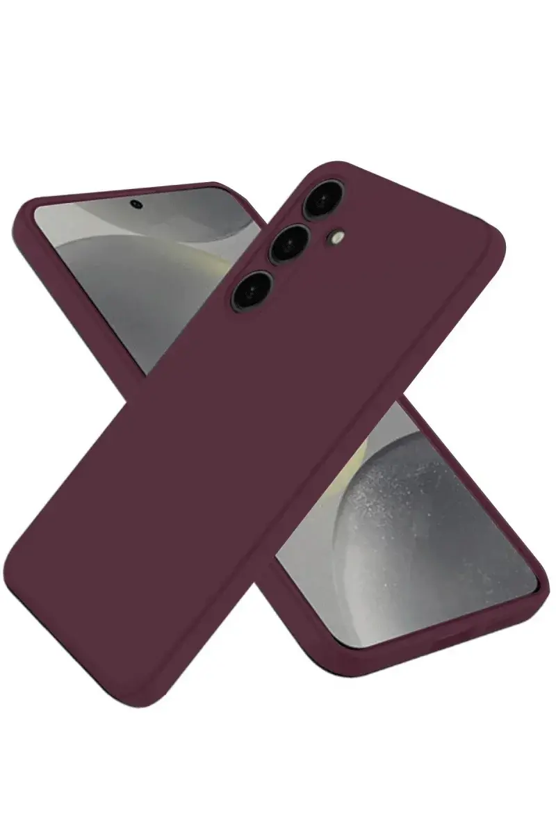 Samsung Galaxy A56 Kılıf First Silikon - Mürdüm