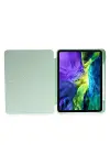 Apple iPad Pro 11 (2024) Kılıf Kalemlikli Mars Tablet Kılıfı - Açık Yeşil-2