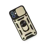 Apple İphone 11 Kılıf Pars Lens Yüzüklü Silikon - Gold-3
