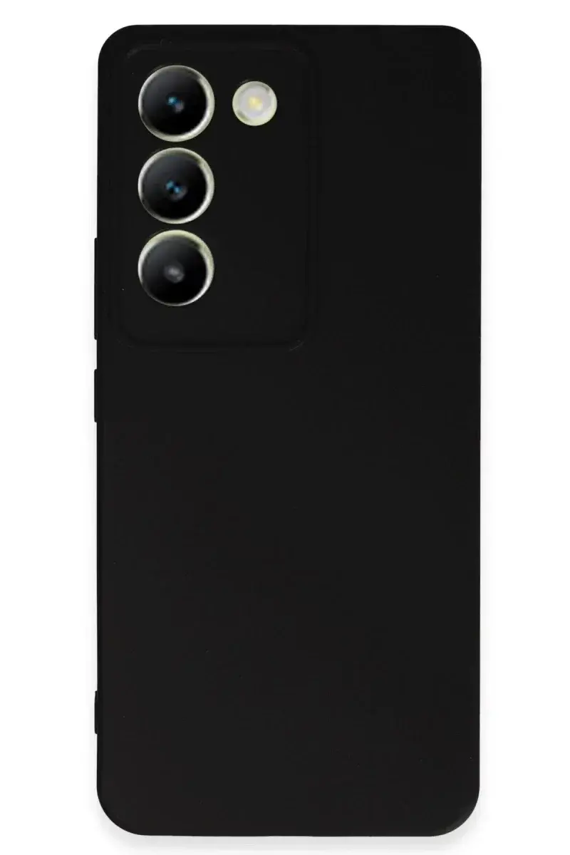 Vivo V30 Lite 4G Kılıf First Silikon - Siyah
