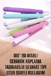 180°C Isı ve Uzun Süre Kalıcı Düzlük Sağlayan Mini Saç Düzleştirici-4