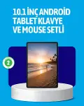 Android 15 Tablet Klavyeli Mouse’lu Profesyonel Set-1