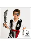 Korsan Kılıç Ve Göz Bandı Seti Eskitme (çocuk Yetişkin Uyumlu)-1