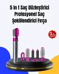 5 Parça Saç Şekillendirme Seti Düzleştirme Dalga ve Bukle Yapma-1