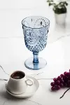 Akrilik Lacivert 6'lı Kadeh & Su Meşrubat Kahve Yanı Bardağı 450 ml ( Cam Değildir )-3