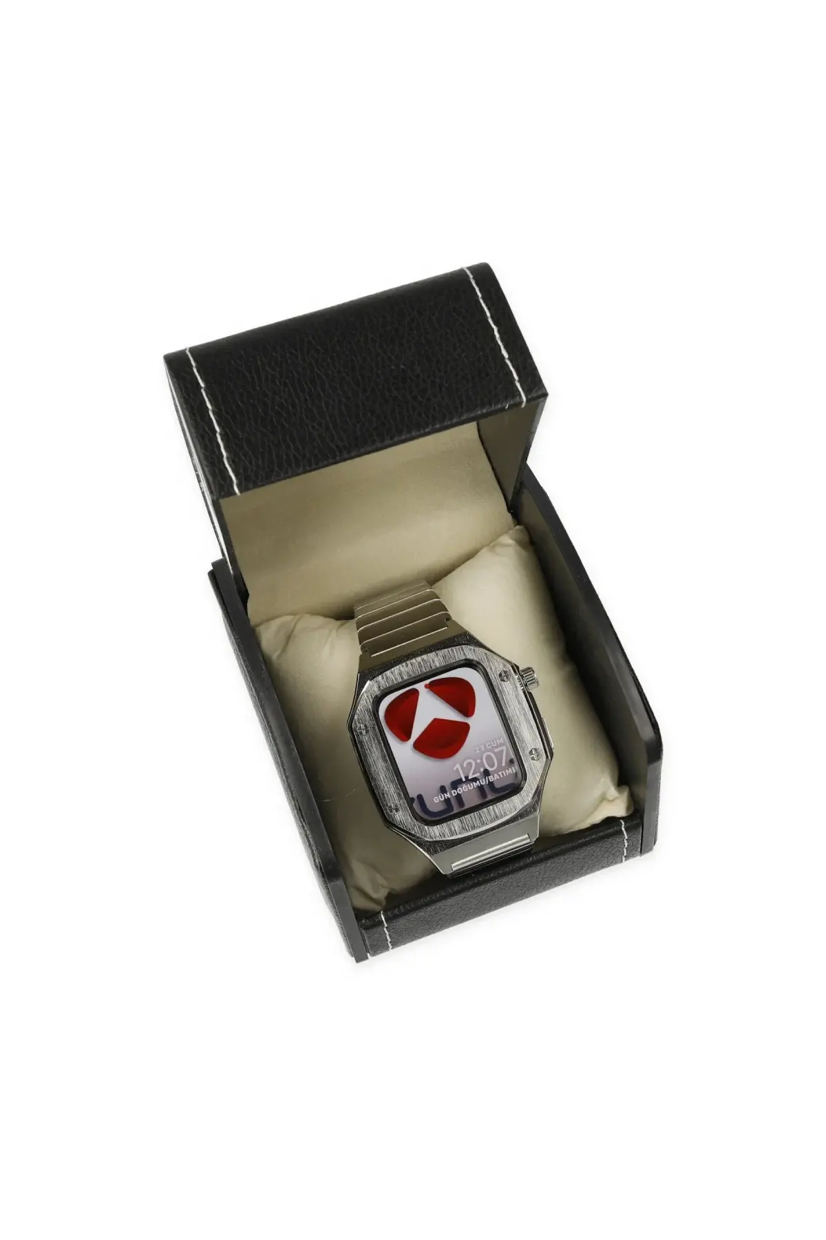 Apple Watch 45mm Kr409 Metal Kordon - Gümüş