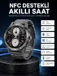 Akıllı Saat Çelik Kordon Çağrı Cevaplama Amoled Ekran Titreşimli Uyku ve Sağlık Takibi-1