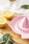Akrilik Koyu Pembe Limon Sıkacağı Pratik Limon Sıkacağı-2