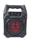 Bluetooth Hoparlör Led Işıklı Taşınabilir Kablosuz Speaker Uzun Pil Ömrü-5