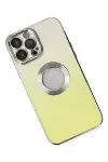 Apple iPhone 13 Pro Kılıf Best Silikon - Sarı-3