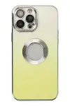 Apple iPhone 13 Pro Kılıf Best Silikon - Sarı-1