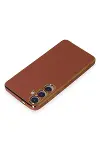 Samsung Galaxy S24 Kılıf Volet Silikon - Kırmızı-3