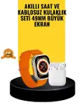 Watch 9 Max Akıllı Saat Sesli Görüşme Özellikli Kulaklık Seti-1