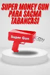 Para Saçma Tabancası Kırmızı Para Fırlatma Oyuncağı Parti Eğlencesi-1