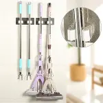 Pratik Organizer 4'lü Yapışkanlı Fırça Paspas Mop Fırça Sabitleyici Ergonok Alet Aparatı-2