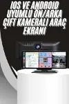 4K 10.2 İnç Çift Kameralı Araç Multimedya Ekranı CarPlay Kablosuz Tüm Cihazlara Uyumlu-2