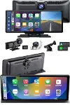 4K 10.2 İnç Çift Kameralı Araç Multimedya Ekranı CarPlay Kablosuz Tüm Cihazlara Uyumlu-1