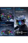 Y13 Motor Kask Kulaklık Rgb Modlu Radyolu Motosiklet Kulaklık 5.3 Bluetooth Intercom-2